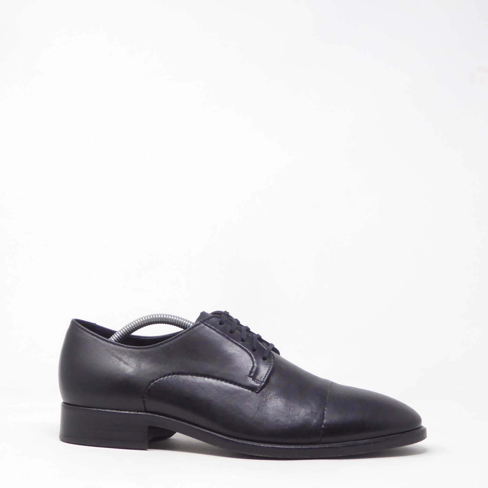 Ecco Mens Vitrus Mondial Cap Toe Oxford Shoes Black Leather Eu 43 / Us 9